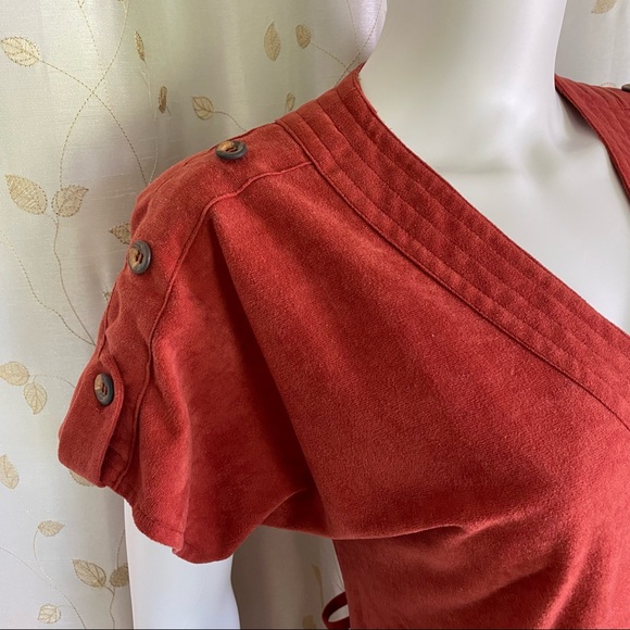 Rusty Orange MIDI Dress - Picture 6 of 8